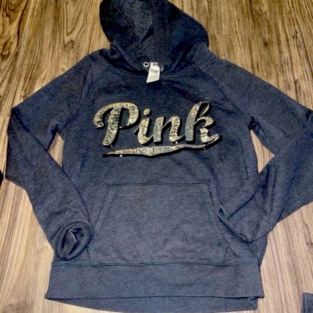 Pink Victoria’s Secret hoodie